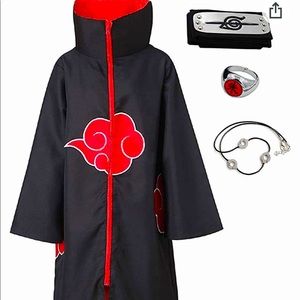 6 ware Pcs Cloak Anime Halloween Cosplay Costume for Adults and Kids (M)